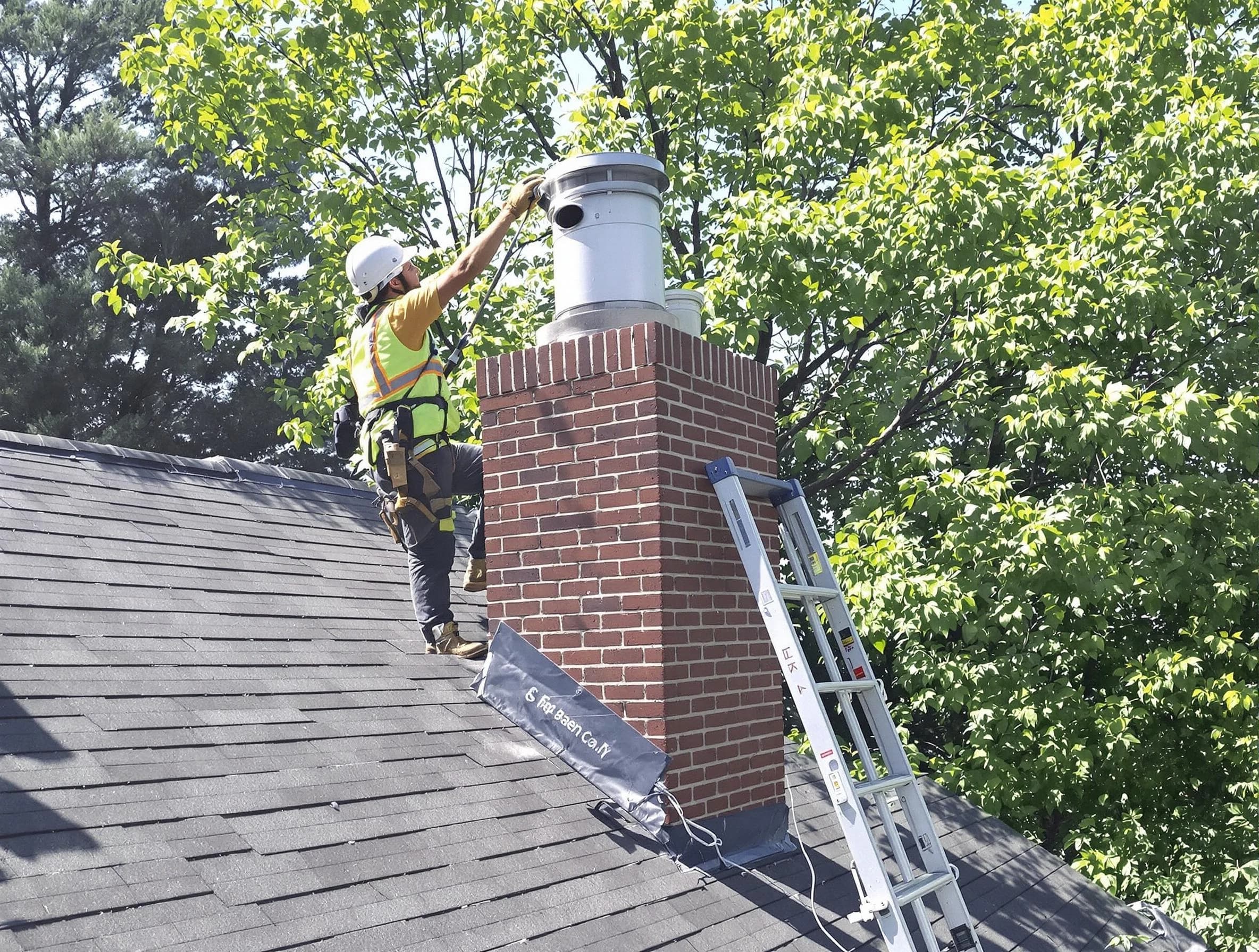 Chimney liner inspection by North Strabane Chimney Sweep in North Strabane, PA