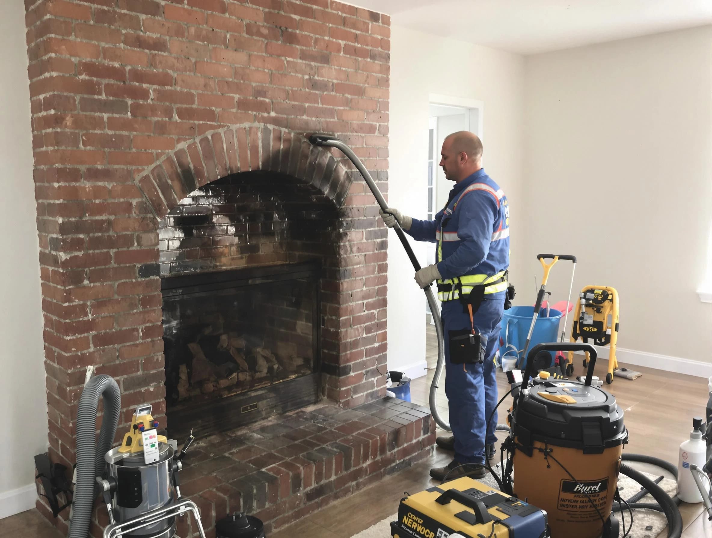 North Strabane Chimney Sweep expert performing detailed chimney sweep in North Strabane, PA