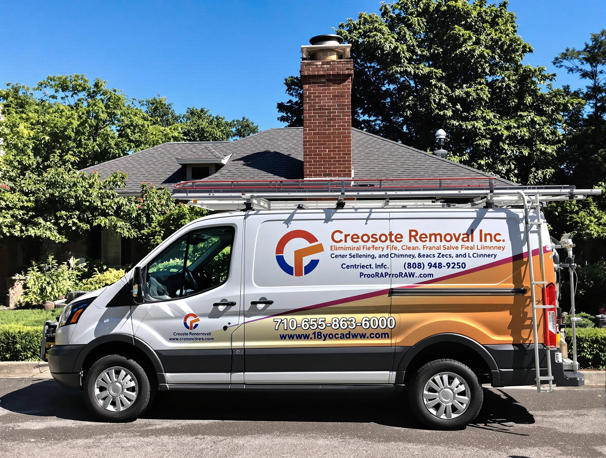 North Strabane Chimney Sweep technician removing creosote safely in North Strabane, PA